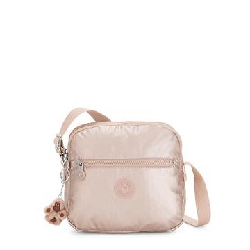 Kipling Keefe Metallic Crossbodytassen Goud | NL 2031XY